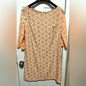 Peach colored J Howard dress